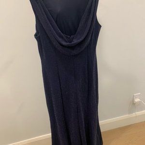 Blue long evening gown